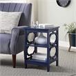 Convenience Concepts Omega End Table in Cobalt Blue Wood Finish