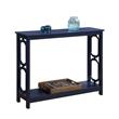 Convenience Concepts Omega Console Table in Cobalt Blue Wood Finish