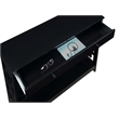 Convenience Concepts Town Square One-Drawer Console Table in Black Wood Finish