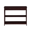 Convenience Concepts Town Square One-Drawer Console Table- Espresso Wood Finish
