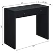 Convenience Concepts Northfield 36-inch Desk with Drawer in Black Wood Finish