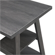 Convenience Concepts Designs2Go Double Trestle Desk in Gray Wood Finish