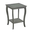 Convenience Concepts American Heritage Square End Table in Gray Wood Finish