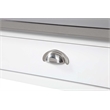Convenience Concepts French Country Stainless Steel Top Kitchen Cart- White Wood