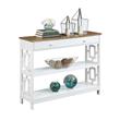 Convenience Concepts Town Square One-Drawer Console Table in White Wood Finish