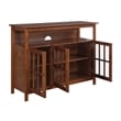 Big Sur Deluxe 48-inch TV Stand with Storage Cabinets and Shelf in Walnut Wood