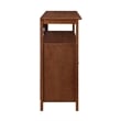 Big Sur Deluxe 48-inch TV Stand with Storage Cabinets and Shelf in Walnut Wood