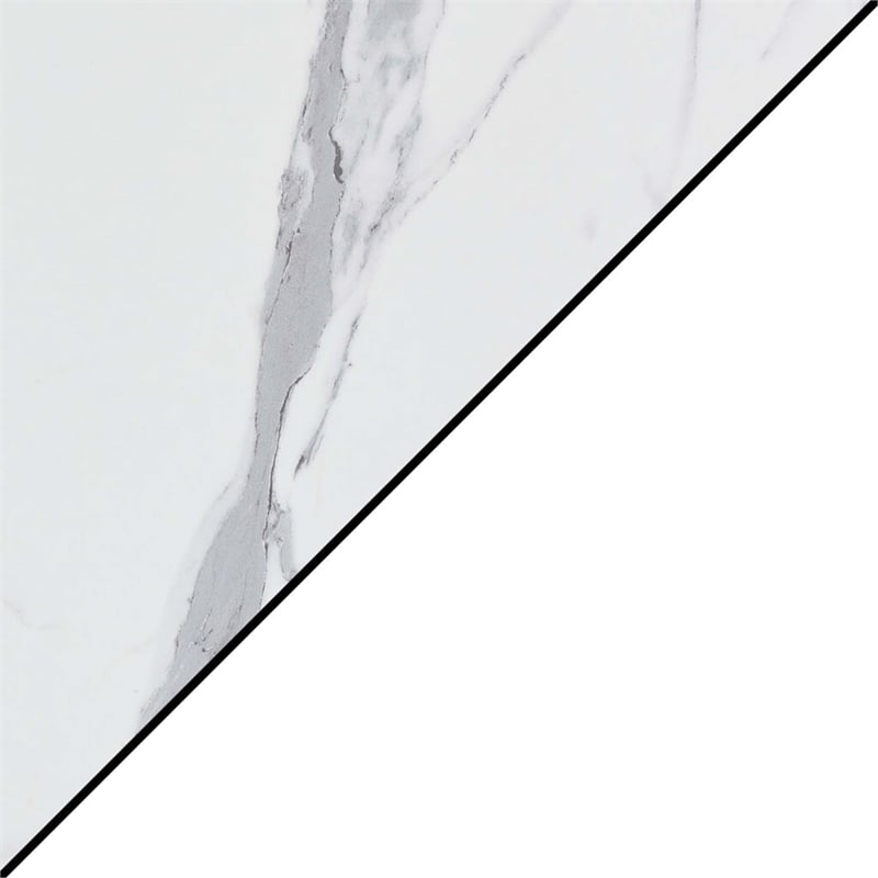 Convenience Concepts Tucson Deluxe Console Table with Shelf in White Wood Finish