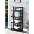 Convenience Concepts Xtra Folding Four-Tier Bookshelf in Espresso Wood Finish