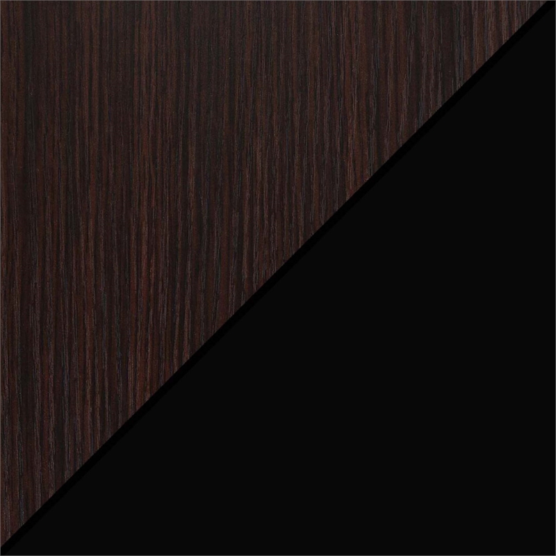 Convenience Concepts Xtra Folding Four-Tier Bookshelf in Espresso Wood Finish