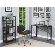 Convenience Concepts Xtra Folding Four-Tier Bookshelf in Espresso Wood Finish