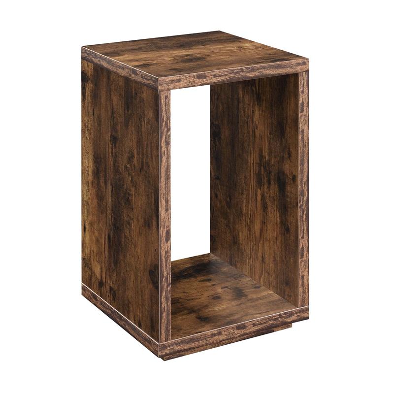Convenience Concepts Northfield Admiral End Table with Shelf in Nutmeg Wood