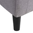 Take-a-Seat Churchill Accent Chair with Ottoman in Cement Gray Linen Fabric