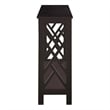 Convenience Concepts Titan Console Table with Shelf in Espresso Wood Finish