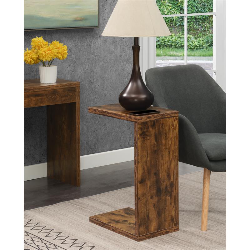 Convenience Concepts Northfield Admiral C End Table in Nutmeg Wood Finish