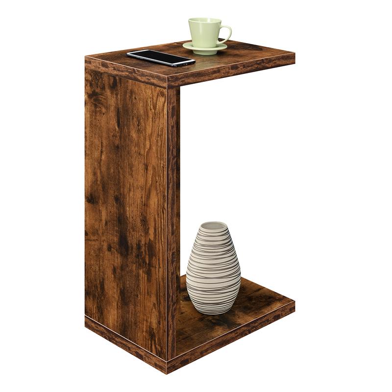 Convenience Concepts Northfield Admiral C End Table in Nutmeg Wood Finish