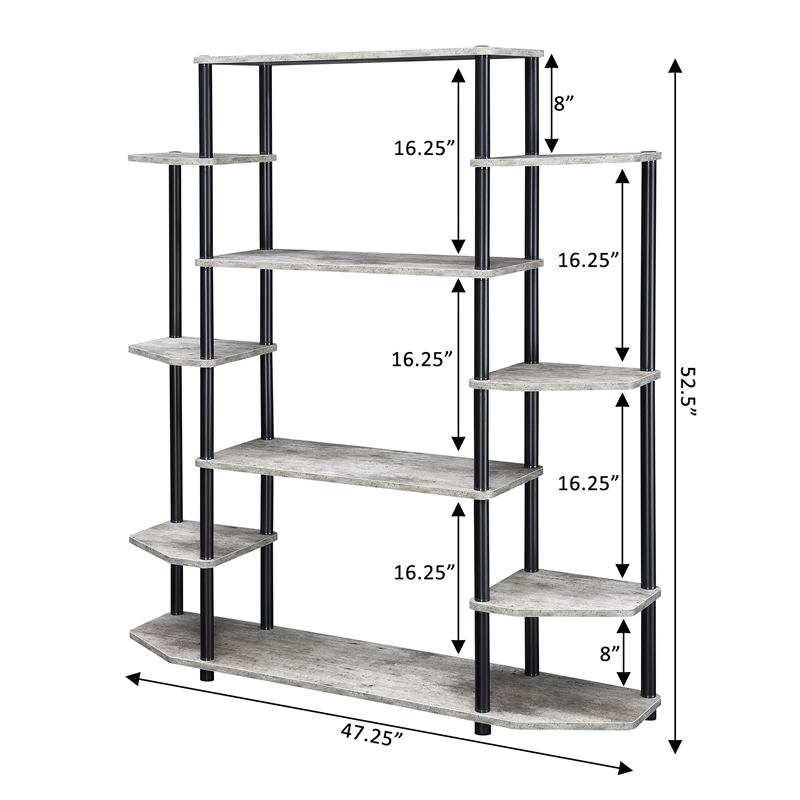 Designs2Go No Tools Wall Unit Bookshelf 47.25