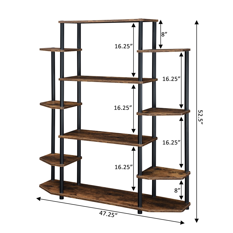 Designs2Go No Tools Wall Unit Bookshelf 47.25