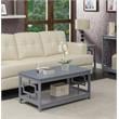 Convenience Concepts Town Square Coffee Table with Shelf in Gray Wood Finish