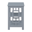 Convenience Concepts Town Square End Table with Shelves in Gray Wood Finish