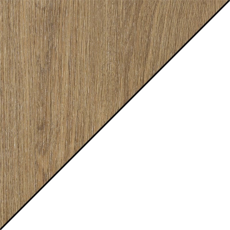 Town Square End Table with Shelves in White Wood with Driftwood Top Finish