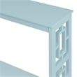 Convenience Concepts Town Square Console Table with Shelf in Seafoam Blue Wood