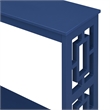 Convenience Concepts Town Square Console Table with Shelf in Cobalt Blue Wood