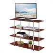 Convenience Concepts Designs2Go XL Highboy Four-Tier TV Stand in Cherry Wood