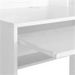 Designs2Go Student Desk with Magnetic Bulletin Board and Shelves in White Wood