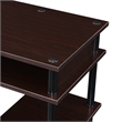 Designs2Go No-Tools Student Desk with Shelves in Espresso Wood Finish