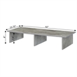 Convenience Concepts Designs2Go Large TV/Monitor Riser in Light Gray Wood Finish