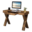 Convenience Concepts Newport One-Drawer Desk in Nutmeg Wood Finish