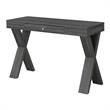 Convenience Concepts Newport One-Drawer Desk in Gray Wood Finish