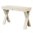 Convenience Concepts Newport One-Drawer Desk in Ivory Wood Finish