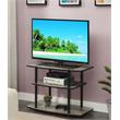 Convenience Concepts Designs2Go Three-Tier TV Stand in Weathered Gray Wood