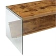 Convenience Concepts SoHo Coffee Table with Shelf in Nutmeg Wood Finish
