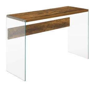 Convenience Concepts SoHo Console Table/Desk in Nutmeg Wood Finish