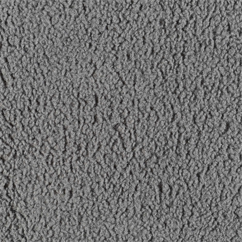 Take-a-Seat Charlotte Sherpa Accent Chair in Gray Sherpa Fabric with Wood Legs