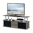 Designs2Go TV Stand with Three Storage Cabinets and Shelf in Medium Gray Wood