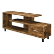 Seal II One-Drawer 60 inch TV Stand with Shelves in Nutmeg Wood Finish