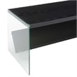 Convenience Concepts SoHo Coffee Table with Shelf in Black Wood Finish