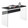 Convenience Concepts SoHo Console Table/Desk in Black Wood Finish