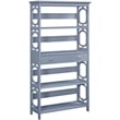 Convenience Concepts Omega 5-Tier Bookcase with Drawer in Gray Wood