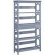Convenience Concepts Omega 5-Tier Bookcase with Drawer in Gray Wood