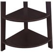 Convenience Concepts Newport 5-Tier Wide Corner Bookcase in Espresso Wood
