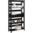Convenience Concepts Omega 5-Tier Bookcase with Drawer in Black Wood