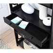 Convenience Concepts Omega 5-Tier Bookcase with Drawer in Black Wood
