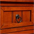Convenience Concepts Kendra Three-Drawer Hall Table with Shelf in Cherry Wood