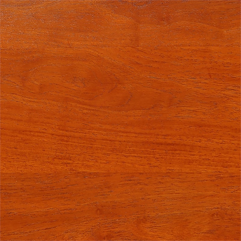Convenience Concepts Kendra Three-Drawer Hall Table with Shelf in Cherry Wood