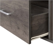 Graystone 60-inch One-Drawer TV Stand with Shelves in Gray Wood Finish